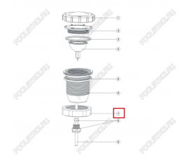 Гайка зажимная Aquaviva для UL/Led-P50 Гайка зажимная Aquaviva для UL/Led-P50