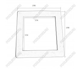 Лицевая рамка скиммера Aquaviva Standard EM0010 01051049 Лицевая рамка скиммера Aquaviva Standard EM0010 01051049