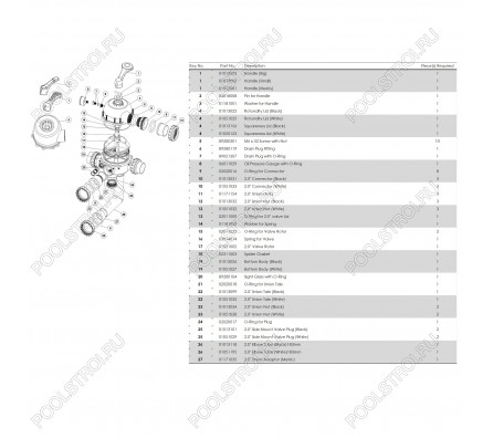 Фильтр Aquaviva S700B (20 м3/ч, D723)