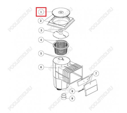 Крышка для скиммеров Aquaviva серии EM0130/EM0140/RO-7