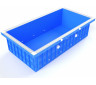 Полипропиленовый бассейн Standart mini. 5х2.5х1.5. без лестницы. переливной. стандарт. 5 мм